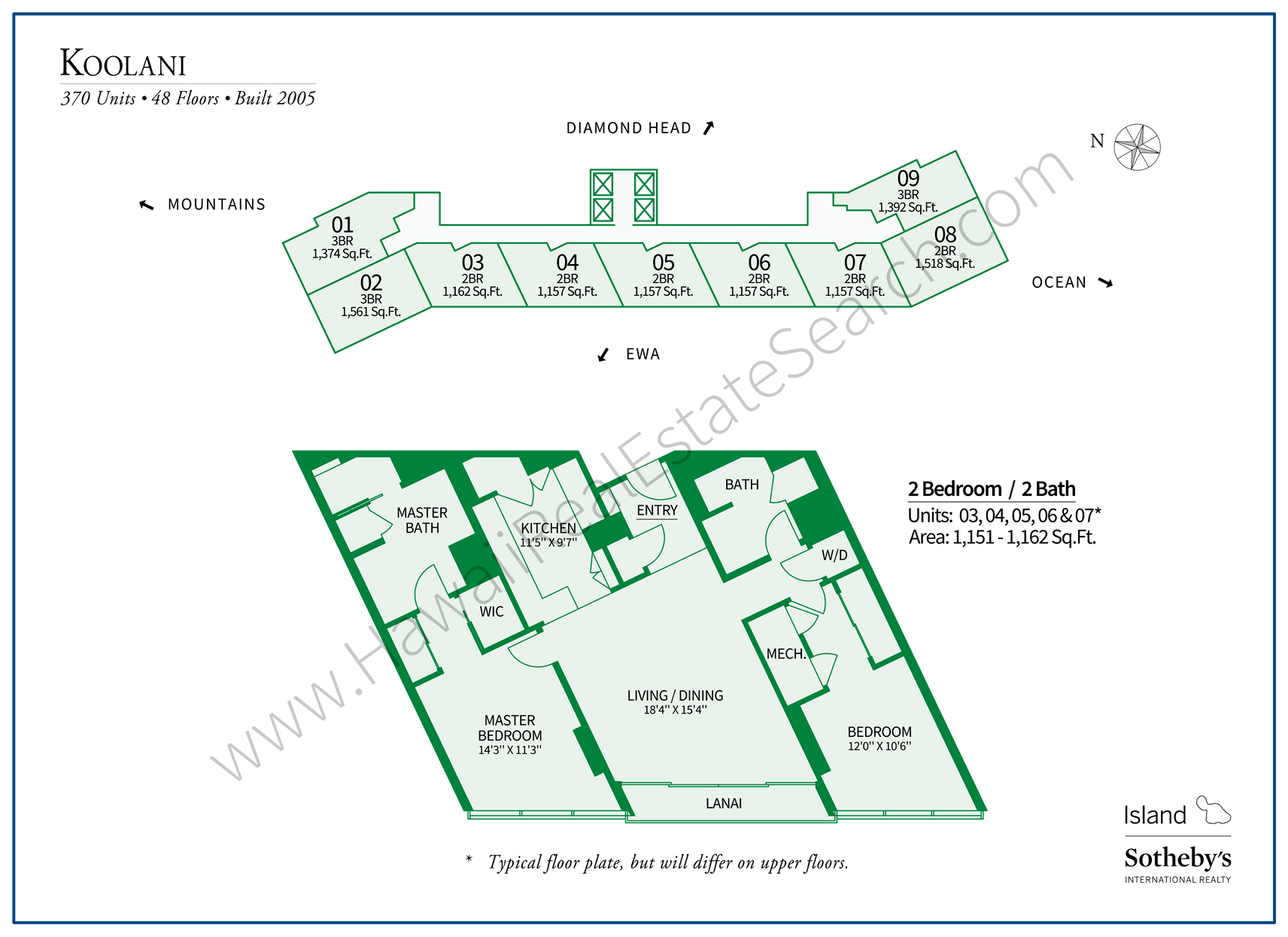 Koolani Map and Floor Plan 2018 Update